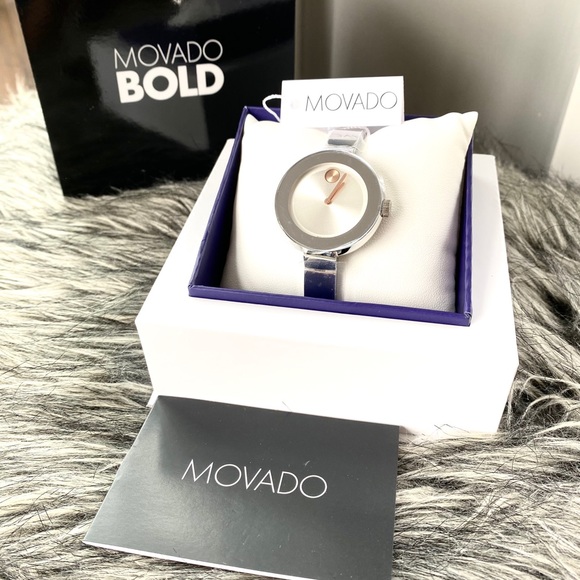 Movado Accessories - NWT authentic MOVADO Bold silver watch